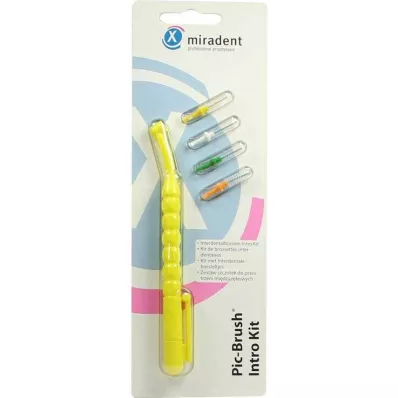 PIC BRUSH Intro Kit yellow 1 handle+4 brushes, 1 p PIC BRUSH Intro Kit yellow 1 handle+4 brushes, 1 p