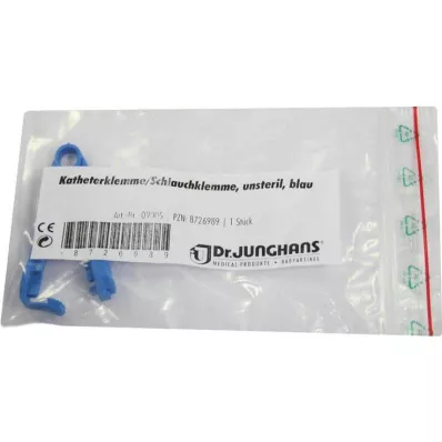 Catheter clamp blue non-sterile, 1 pc