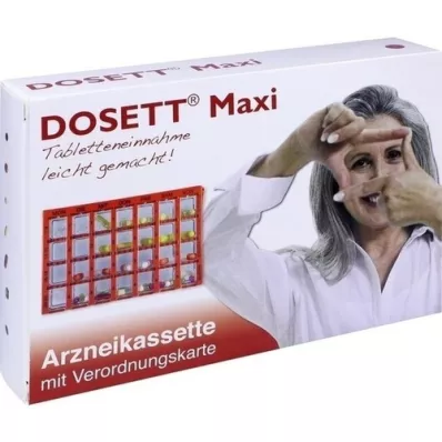 DOSETT Maxi medicine cassette red, 1 pc