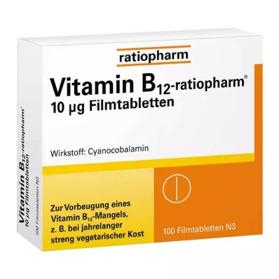 VITAMIN B12-RATIOPHARM 10 μg film-coated tablets, 100 pcs