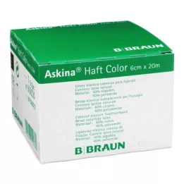 ASKINA Adhesive bandage colour 6 cmx20 m green, 1 pc