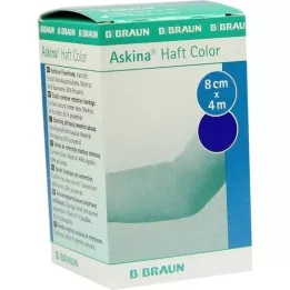 ASKINA Adhesive bandage Color 8 cmx4 m blue, 1 pc