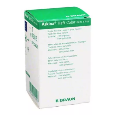 ASKINA Adhesive bandage Color 8 cmx4 m blue, 1 pc