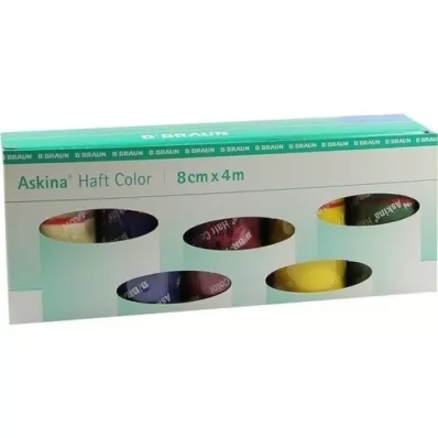 ASKINA Adhesive bandage colour assortment box, 10 pcs