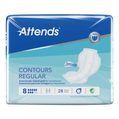 Attends Contours Regular 8 Template, 28 pcs