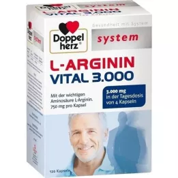 DOPPELHERZ L-Arginine Vital 3.000 system Capsules, 120 Capsules