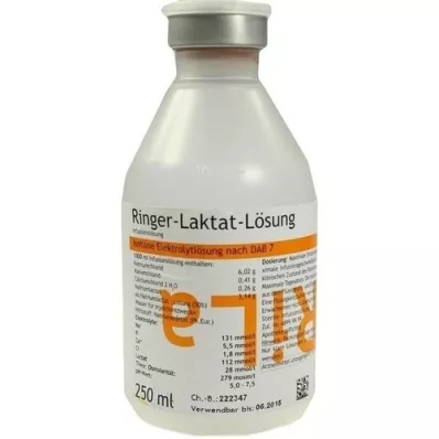 RINGER LAKTAT Plastic solution, 250 ml