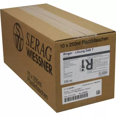 Ringer solution DAB 7 plastic, 10X250 ml