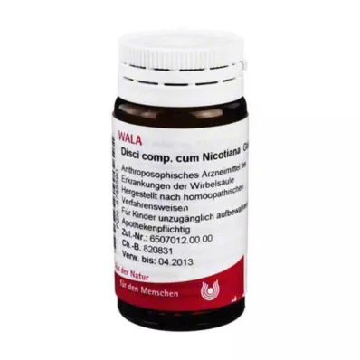 Disc comp.cum Nicotiana globules, 20 g Disc comp.cum Nicotiana globules, 20 g