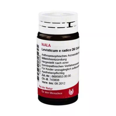 Levisticum E Radice D 6 globules, 20 g Levisticum E Radice D 6 globules, 20 g