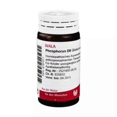 PHOSPHORUS D 8 globules, 20 g PHOSPHORUS D 8 globules, 20 g