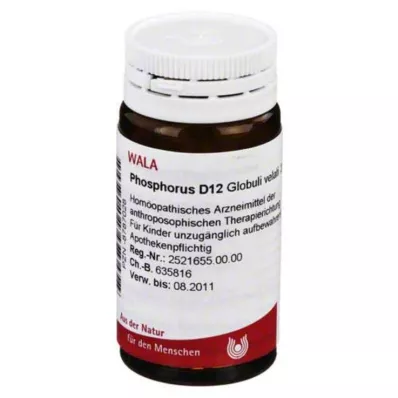 PHOSPHORUS D 12 globules, 20 g PHOSPHORUS D 12 globules, 20 g