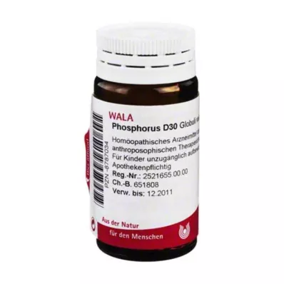 PHOSPHORUS D 30 globules, 20 g PHOSPHORUS D 30 globules, 20 g