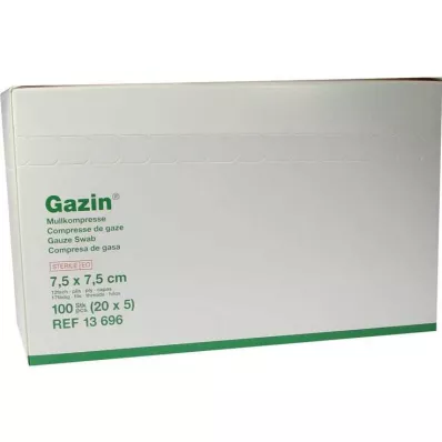 GAZIN Gauze comp.7.5x7.5 cm sterile 12x medium, 20X5 pcs