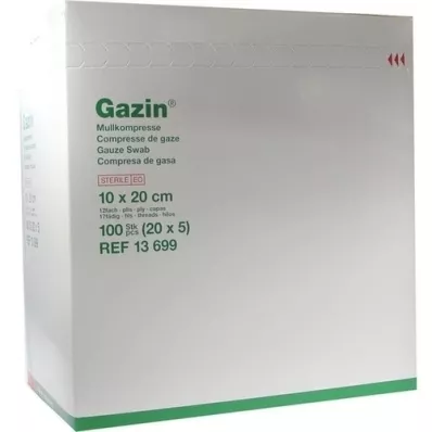 GAZIN Gauze comp.10x20 cm sterile 12x extra large, 20X5 pcs