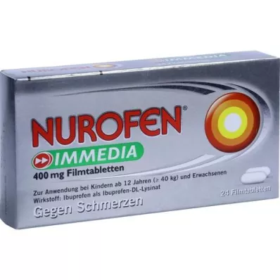 NUROFEN Immedia 400 mg film-coated tablets, 24 pcs