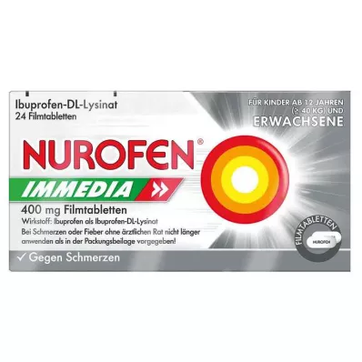 NUROFEN Immedia 400 mg film-coated tablets, 24 pcs