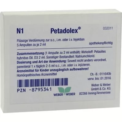 PETADOLEX Ampoules, 5X2 ml