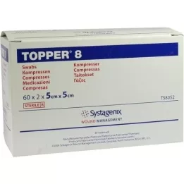 TOPPER 8 Compr.5x5 cm sterile, 60X2 St