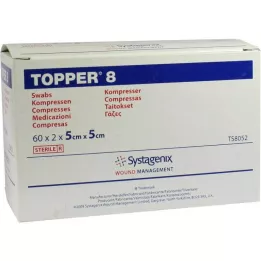 TOPPER 8 Compr.5x5 cm sterile, 60X2 St