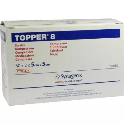 TOPPER 8 Compr.5x5 cm sterile, 60X2 St