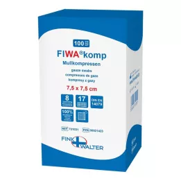 MULLKOMPRESSEN 7.5x7.5 cm non-sterile 8x, 100 pcs