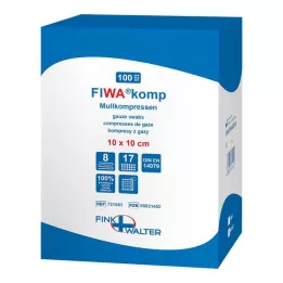MULLKOMPRESSEN 10x10 cm non-sterile 8x, 100 pcs