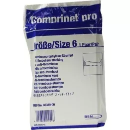 COMPRINET pro stocking top long size 6 white, 2 pcs