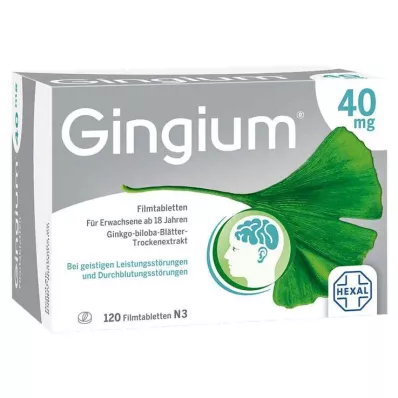 GINGIUM 40 mg film-coated tablets, 120 pcs GINGIUM 40 mg film-coated tablets, 120 pcs