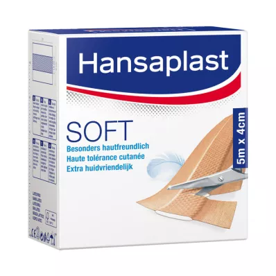 Hansaplast Soft Plaster 5mx4cm roll, 1 pc