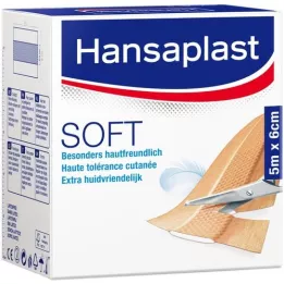 HANSAPLAST Soft plaster 6 cmx5 m roll, 1 pc