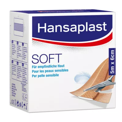 HANSAPLAST Soft plaster 6 cmx5 m roll, 1 pc