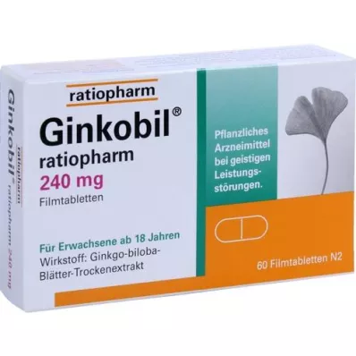 GINKOBIL-ratiopharm 240 mg film-coated tablets, 60 pcs