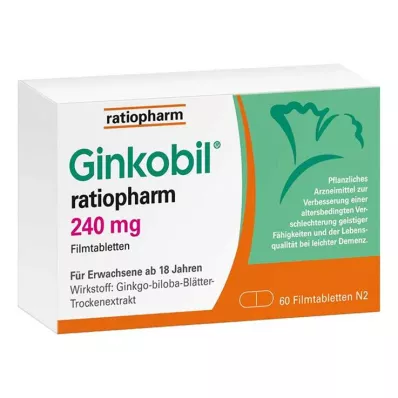 GINKOBIL-ratiopharm 240 mg film-coated tablets, 60 pcs