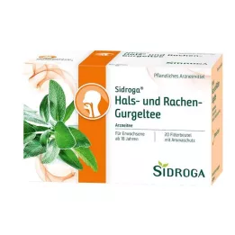 SIDROGA Throat and Throat Gargle Tea Filter Pouches, 20X2.5 g