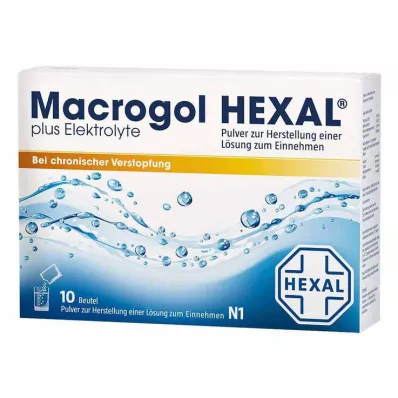 MACROGOL HEXAL plus electrolytes Plv.z.H.e.L.z.E., 10 pcs