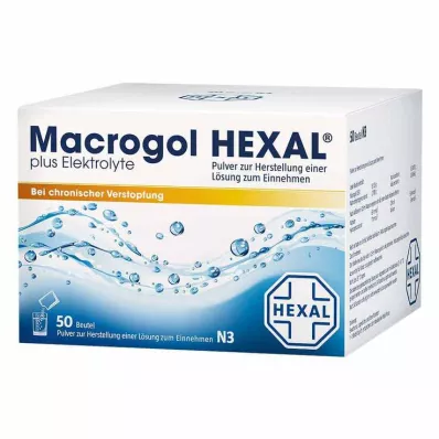 MACROGOL HEXAL plus electrolytes Plv.z.H.e.L.z.E., 50 pcs MACROGOL HEXAL plus electrolytes Plv.z.H.e.L.z.E., 50 pcs