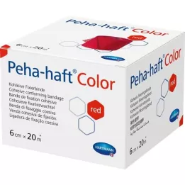 PEHA-HAFT Color Fixierb.latexfrei 6 cmx20 m red, 1 pc