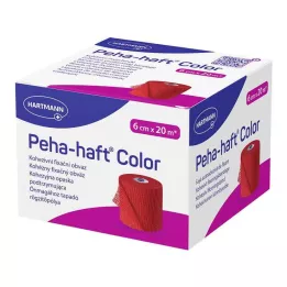 PEHA-HAFT Color Fixierb.latexfrei 6 cmx20 m red, 1 pc