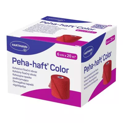 PEHA-HAFT Color Fixierb.latexfrei 6 cmx20 m red, 1 pc