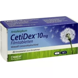 CETIDEX 10 mg film-coated tablets, 20 pcs