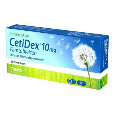 CetiDex 10 mg film-coated tablets, 20 pcs CetiDex 10 mg film-coated tablets, 20 pcs