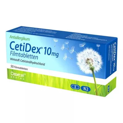 CetiDex 10 mg film-coated tablets, 50 pcs CetiDex 10 mg film-coated tablets, 50 pcs
