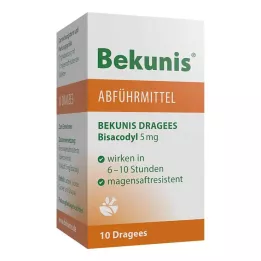 BEKUNIS Bisacodyl 5 mg gastric juice tablets, 10 pcs