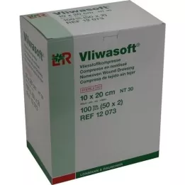VLIWASOFT Non-woven compresses 10x20 cm sterile 6l., 50X2 pc