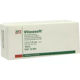 VLIWASOFT Non-woven compresses 7.5x7.5 cm non-sterile 6l., 100 pcs