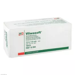 VLIWASOFT Non-woven compresses 7.5x7.5 cm non-sterile 6l., 100 pcs