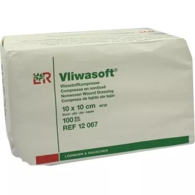 VLIWASOFT Non-woven compresses 10x10 cm non-sterile 6l., 100 pcs