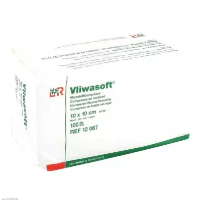 VLIWASOFT Non-woven compresses 10x10 cm non-sterile 6l., 100 pcs