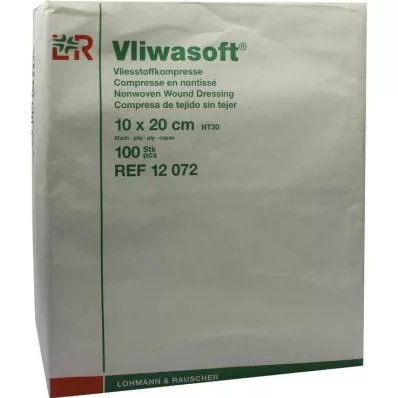 VLIWASOFT Non-woven compresses 10x20 cm non-sterile 6l., 100 pcs VLIWASOFT Non-woven compresses 10x20 cm non-sterile 6l., 100 pcs